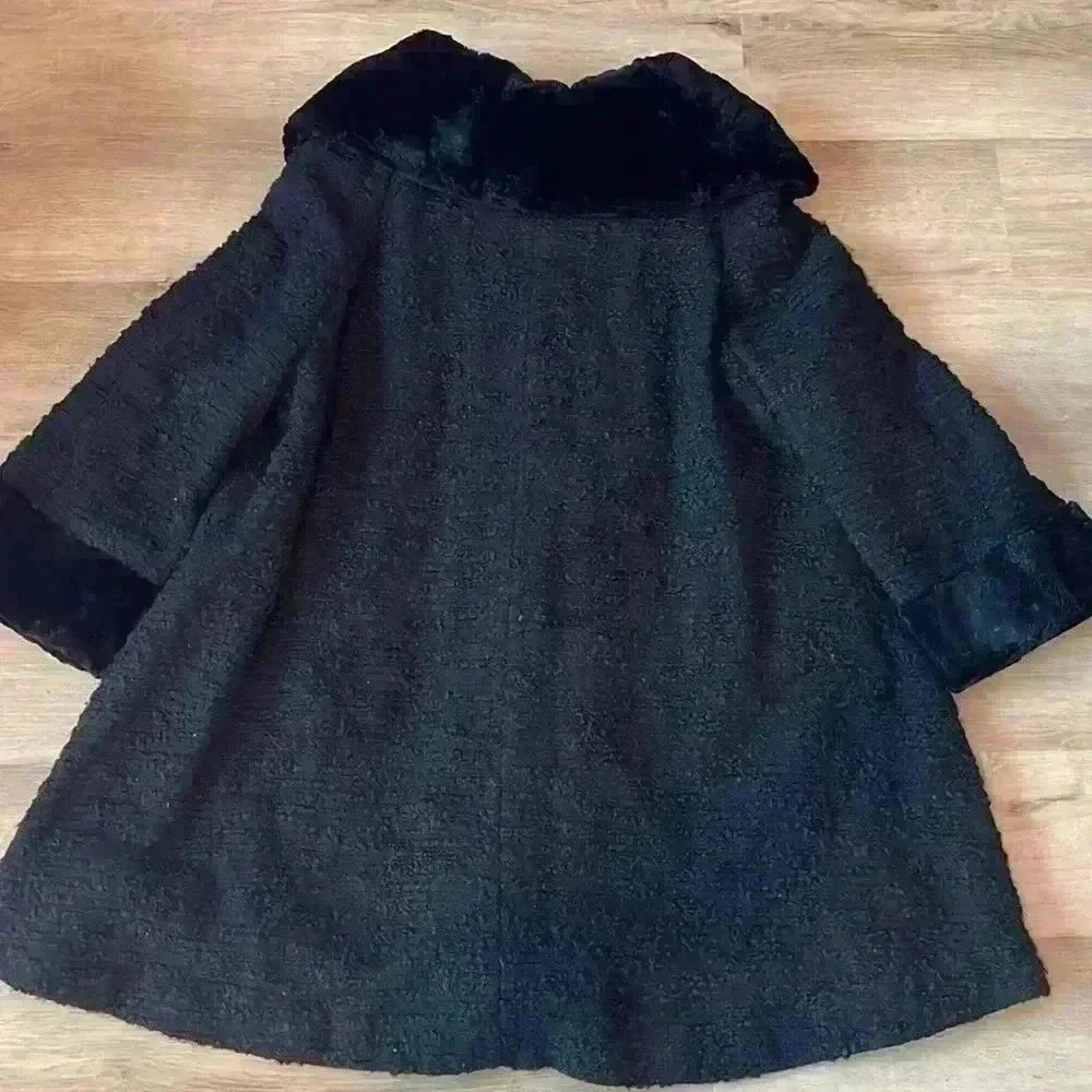 Women’s 1950’s Berroco’s Candlewick Swing Coat sz L-XL - Picture 9 of 11
